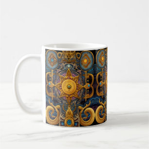 Mug Symétrie Stellaire des Aztèques : Motif Cosmique