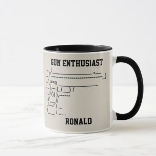 Mug Symobol passionné d'armes à feu