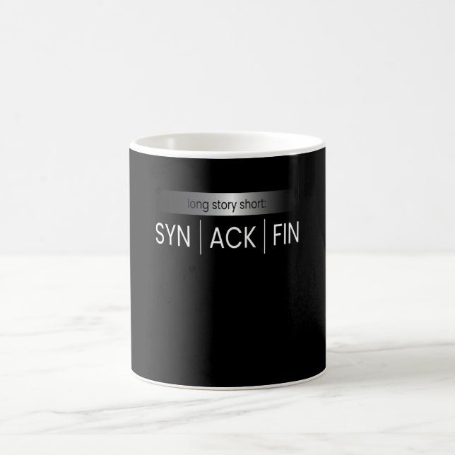 Mug SYN ACK FIN IT Hacker Code (Centre)