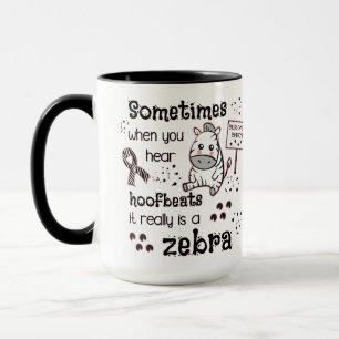 Mug Syndrome d'Ehlers-Danlos Zèbre Sensibilisation