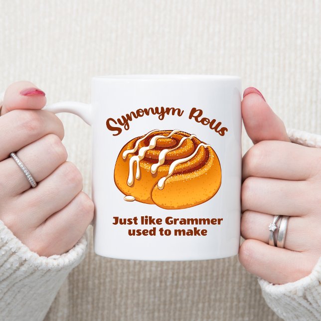 Mug Synonym Rolls Comme Grammer Utilisé Pour Faire (Créateur téléchargé)