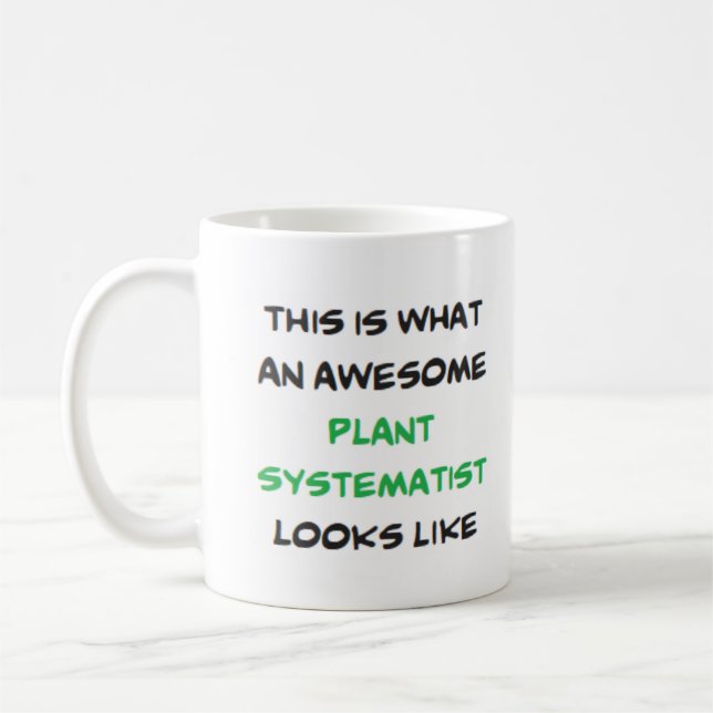 Mug systématiste plante, génial (Gauche)