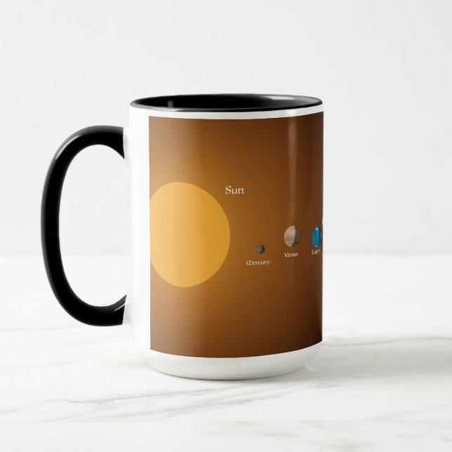 Mug Système solaire (Gauche)