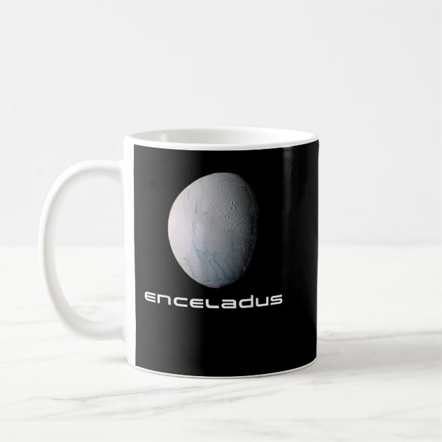 Mug Système solaire Saturn Moon Encelade Astronomie sp (Gauche)