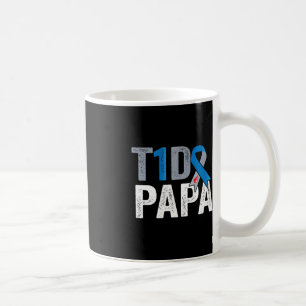 Mug T1D papa son combat est mon combat Type 1 Diabetes