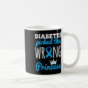 Mug T1d Sensibilisation Princesse Filles Diabétique Ru