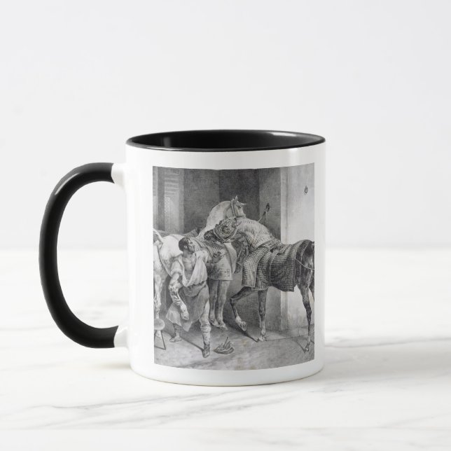 Mug T34894 le maréchal-ferrant anglais, 1822 (litho) (Gauche)