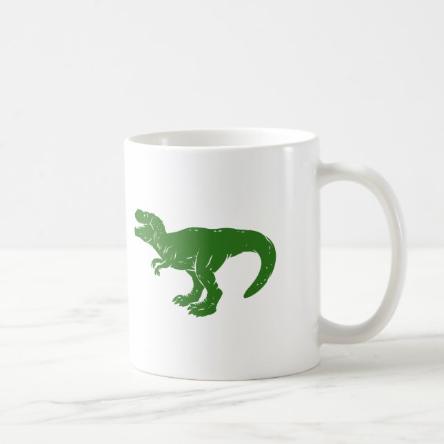 Mug T rex dinosaure - Choisissez la couleur arrière -  (Droite)