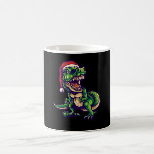 Mug T-rex dinosaure de Noël Conception de dinosaure