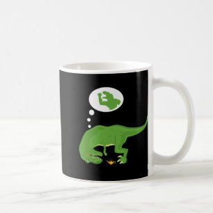 Mug T-rex drôle, lampe génie, bras courts, par Zany Br