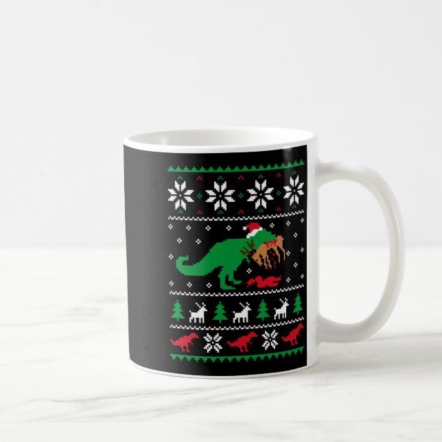 Mug T Rex Eating Reindeer Funny Dinosaur Christmas Ugl (Droite)