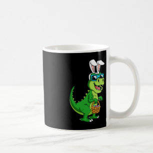 Mug T Rex Lapin De Pâques Avec Panier Oeufs Dinosaure