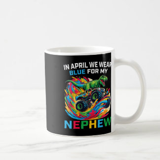 Mug T-Rex Monster Truck D Cousin Bleu Sensibilisation