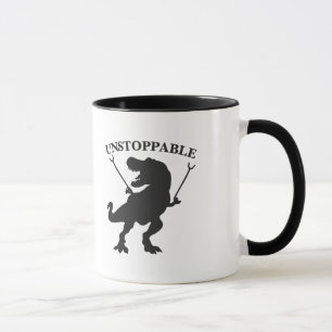Mug T-rex non stoppable - Choisir la couleur arrière -