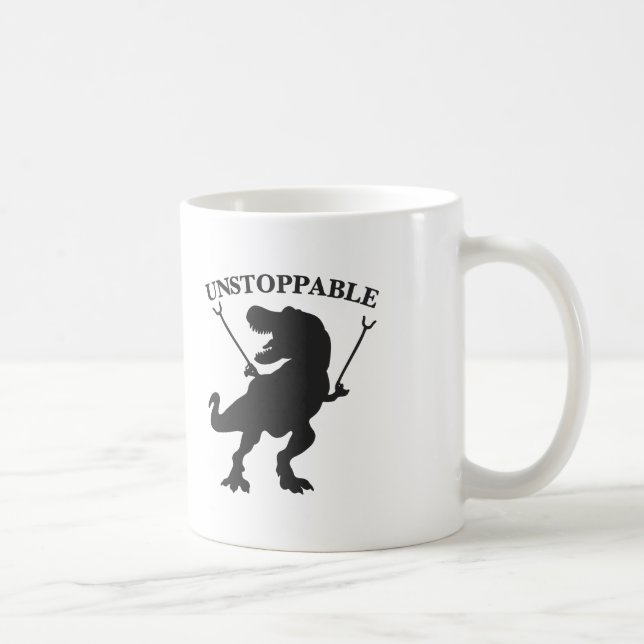 Mug T-rex non stoppable - Choisir la couleur arrière - (Droite)