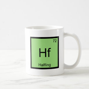 Mug T-shirt avec le symbole de l'élément chimique Hf -