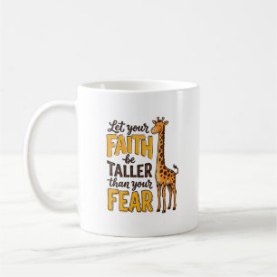 Mug T-shirt chrétien vintage girafe La Foi Plus Forte