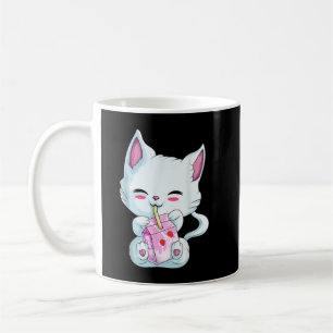 Mug T-shirt Cute Cat Strawberry Milk