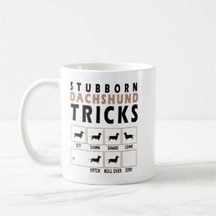 Mug T-shirt Dachshund Tricks têtu