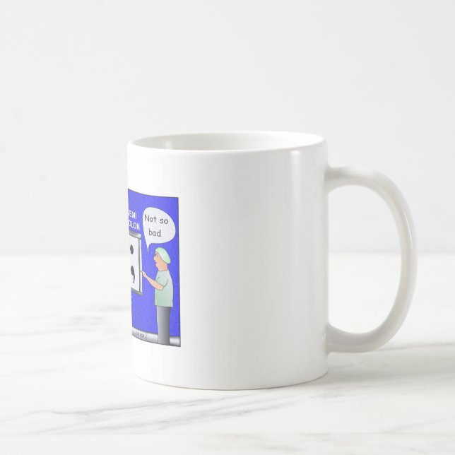 Mug T-shirt de bande dessinée de cancer du colon (Droite)