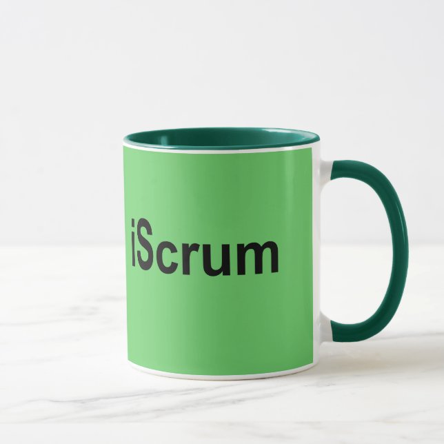 Mug T-shirt de bousculade de rugby d'iScrum