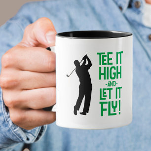 Mug T-shirt drôle de golf pour hommes, mignon, humour 