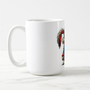 Mug T-shirt drôle de lapin grincheux café