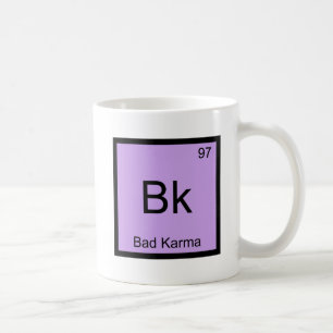 Mug T-shirt drôle symbole d'élément de chimie Bk - Mau