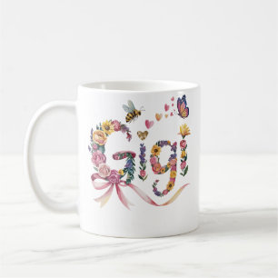 Mug T-shirt Gigi Grand-mère – Tee à motif floral avec 