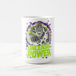 Mug T-shirt graphique Unleash Power Gorilla