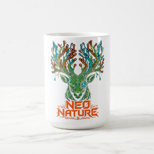 Mug T-Shirt homme graphique cerf cybernétique Neo Natu