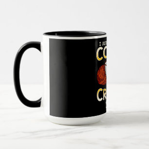 Mug T-shirt Knitter Crochet Café Et Amant