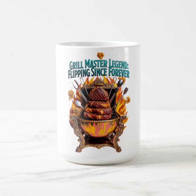 Mug T-Shirt Légende du Maître du Grill  (Centre)