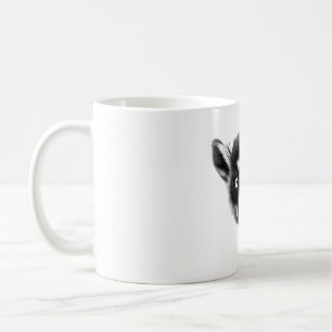 Mug T-shirt Lover Lemur - Desi noir et blanc réaliste