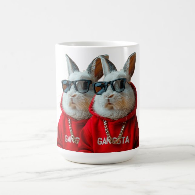 Mug "T-Shirt Mignonne Lapin Amant - Rabbit Adorable" (Centre)