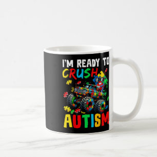 Mug T-shirt Monster Truck prêt à écraser l'autisme T-s