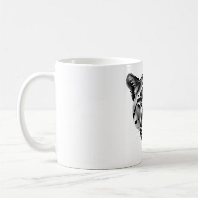 Mug T-shirt noir et blanc Cougar Power (Gauche)