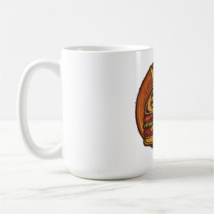 Mug T-shirt noir graphique Grumpy Burger Crown