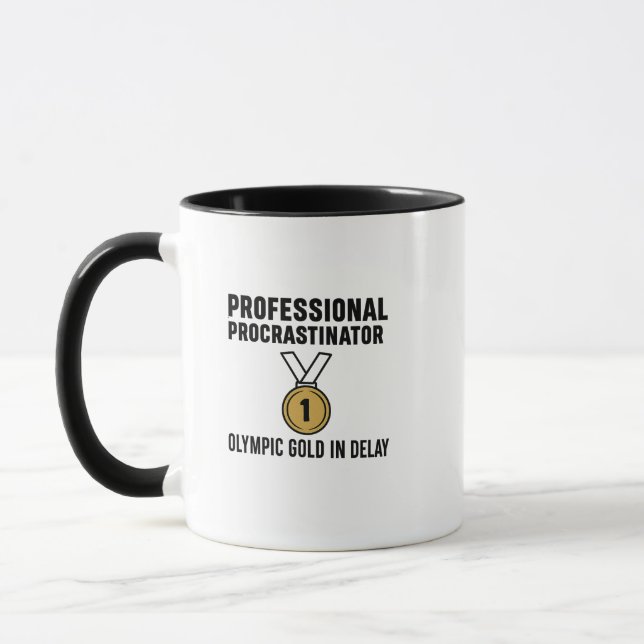 Mug T-shirt Olympic Gold en Retard (Gauche)
