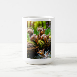 Mug T-shirt pour femmes Écureuils joueurs dans la forê