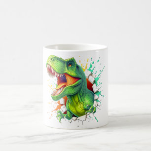 Mug T-shirt pour garçons avec dinosaure T-Rex 3D