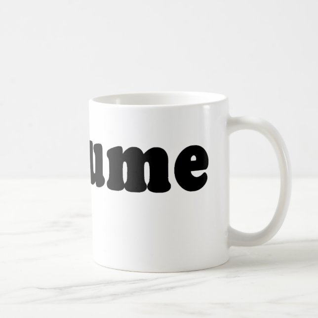 Mug T-shirt qui indique juste le COSTUME (Droite)