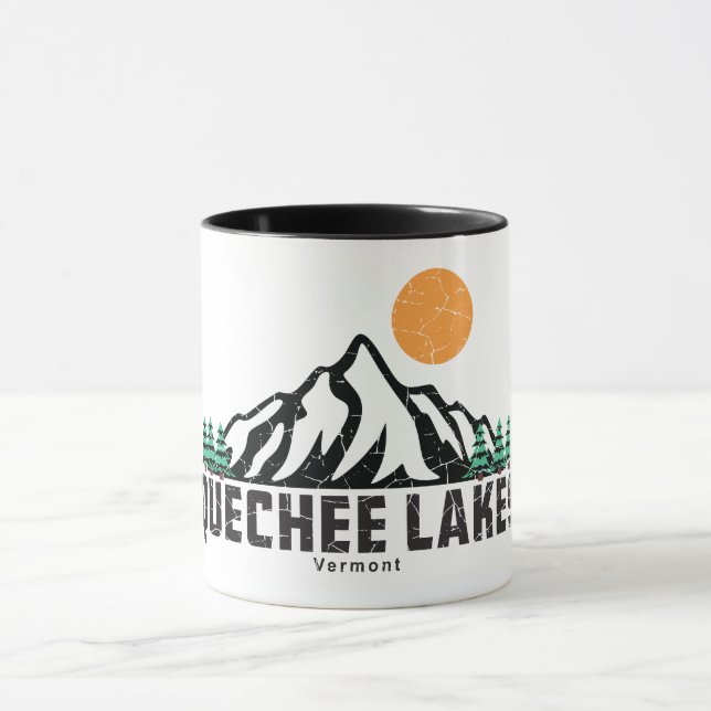 Mug T-shirt Sunset des lacs Quechee (Centre)