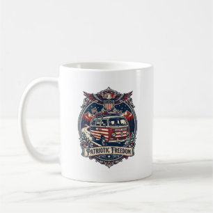 Mug T-Shirt Vectoriel de Vie en Van Patriotique_1