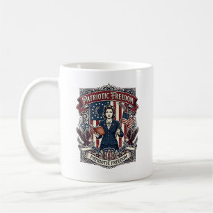 Mug T-shirt vectoriel graphique pour enseignant patrio
