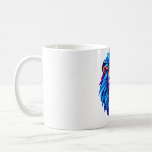Mug T-Shirt Vibrant Art Lion Géométrique