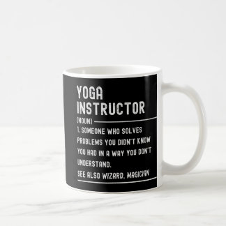 Mug T-shirts de définition de professeur de yoga titre
