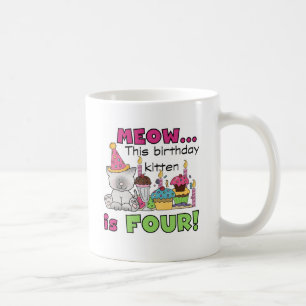 Mug T-shirts et cadeaux d'anniversaire 4th Kitten