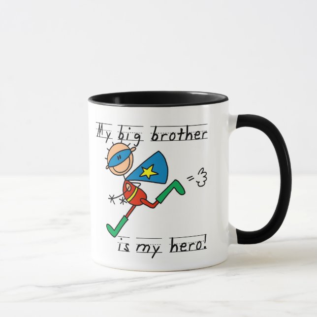 Mug T-shirts et cadeaux de héros de frère (Droite)