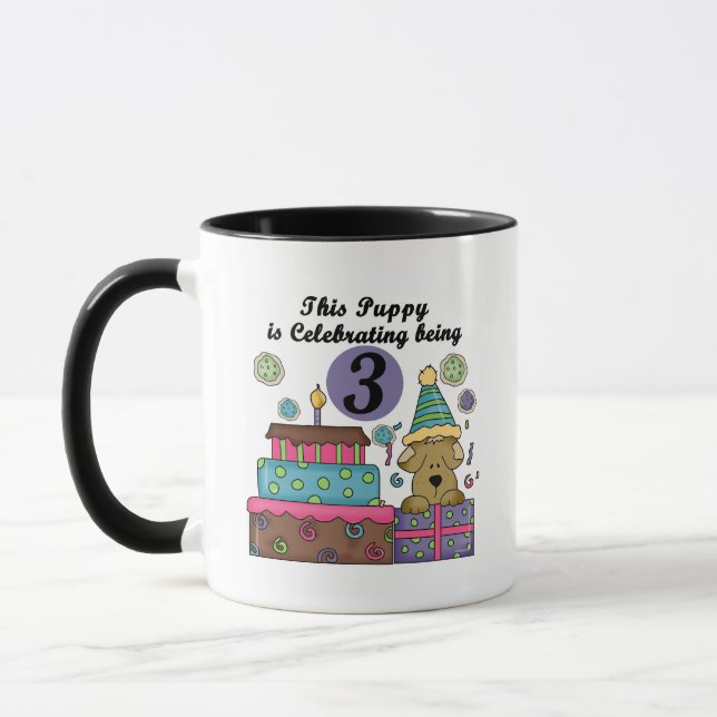 Mug T-shirts et cadeaux de marionnettes 3e anniversair (Gauche)